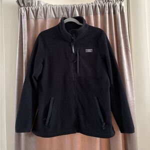 LL Bean Ribbed / Fleece Jacket sz M